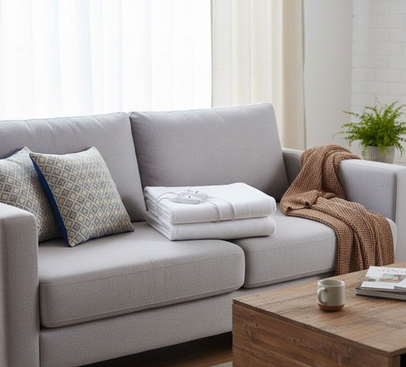 Διπλή Ηλεκτρική Θερμαινόμενη Κουβέρτα - Υπόστρωμα 60W 150x140cm με 2 Χειριστήρια Λευκό Διπλή Ηλεκτρική Θερμαινόμενη Κουβέρτα - Υπόστρωμα 60W 150x140cm με 2 Χειριστήρια Λευκό