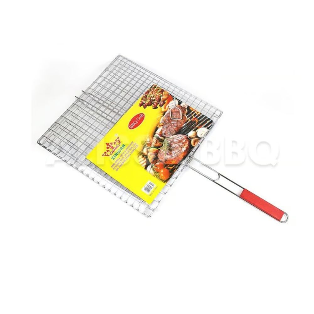 Διπλή Σχάρα Ψησίματος 30x40cm με Ξύλινη Λαβή Διπλή Σχάρα Ψησίματος 30x40cm με Ξύλινη Λαβή