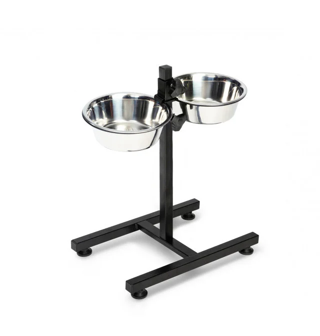Διπλή Βάση - Ταΐστρα Πτυσσόμενη με Μεταλλικά Ανοξείδωτα Μπολ Φαγητού και Νερού για Κατοικίδια 2Χ28cm Διπλή Βάση - Ταΐστρα Πτυσσόμενη με Μεταλλικά Ανοξείδωτα Μπολ Φαγητού και Νερού για Κατοικίδια 2Χ28cm