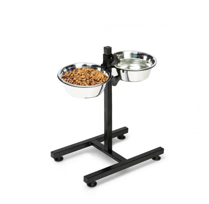 Διπλή Βάση - Ταΐστρα Πτυσσόμενη με Μεταλλικά Ανοξείδωτα Μπολ Φαγητού και Νερού για Κατοικίδια 2Χ28cm Διπλή Βάση - Ταΐστρα Πτυσσόμενη με Μεταλλικά Ανοξείδωτα Μπολ Φαγητού και Νερού για Κατοικίδια 2Χ28cm