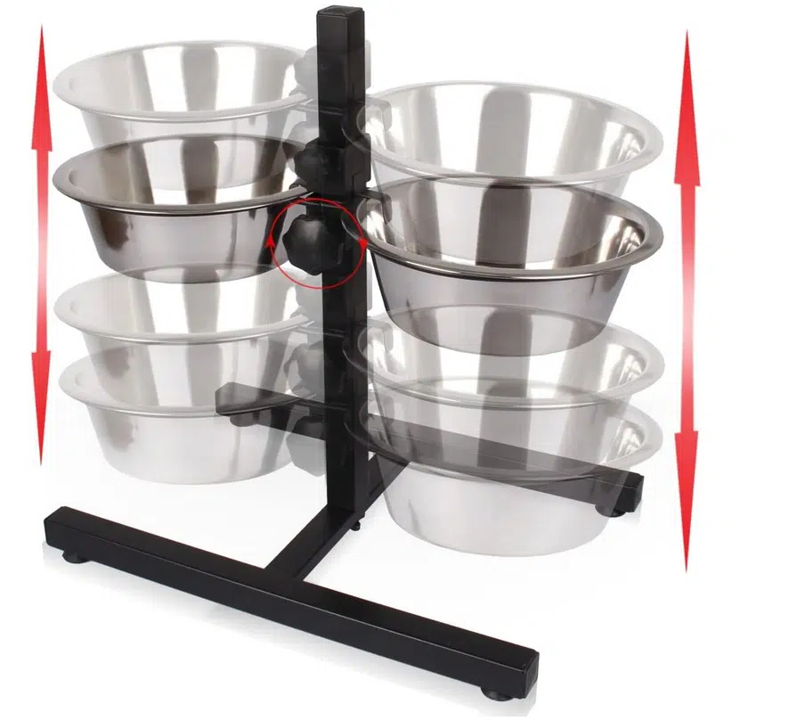 Διπλή Βάση Ταΐστρα Πτυσσόμενη με Μεταλλικά Μπολ Φαγητού & Νερού 2 x 20cm Διπλή Βάση Ταΐστρα Πτυσσόμενη με Μεταλλικά Μπολ Φαγητού & Νερού 2 x 20cm