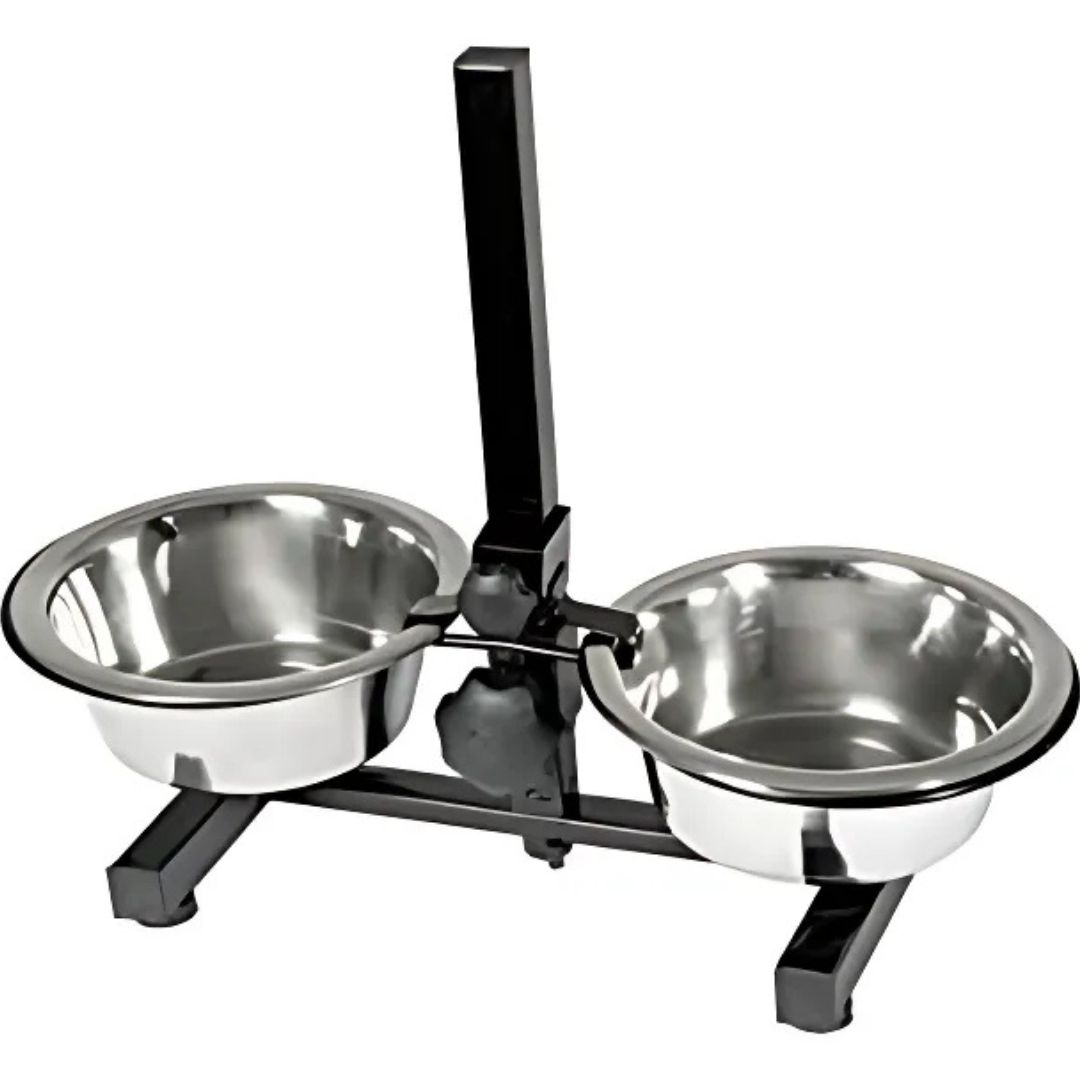 Διπλή Βάση Ταΐστρα Πτυσσόμενη με Μεταλλικά Μπολ Φαγητού & Νερού 2 x 20cm Διπλή Βάση Ταΐστρα Πτυσσόμενη με Μεταλλικά Μπολ Φαγητού & Νερού 2 x 20cm