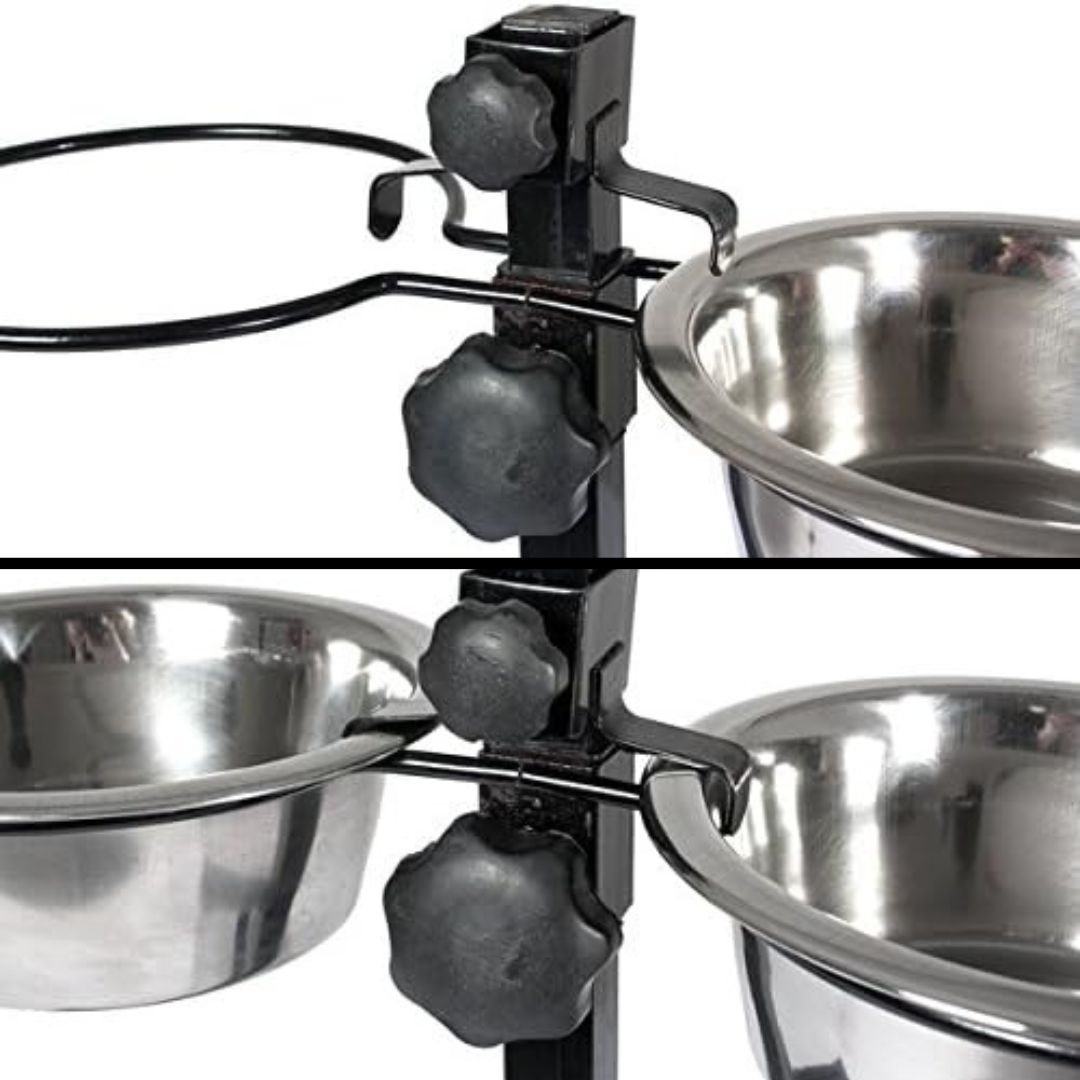 Διπλή Βάση Ταΐστρα Πτυσσόμενη με Μεταλλικά Μπολ Φαγητού & Νερού 2 x 20cm Διπλή Βάση Ταΐστρα Πτυσσόμενη με Μεταλλικά Μπολ Φαγητού & Νερού 2 x 20cm