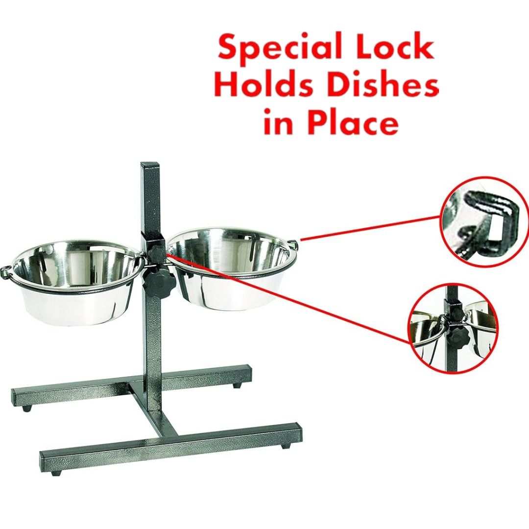 Διπλή Βάση Ταΐστρα Πτυσσόμενη με Μεταλλικά Μπολ Φαγητού & Νερού 2 x 20cm Διπλή Βάση Ταΐστρα Πτυσσόμενη με Μεταλλικά Μπολ Φαγητού & Νερού 2 x 20cm