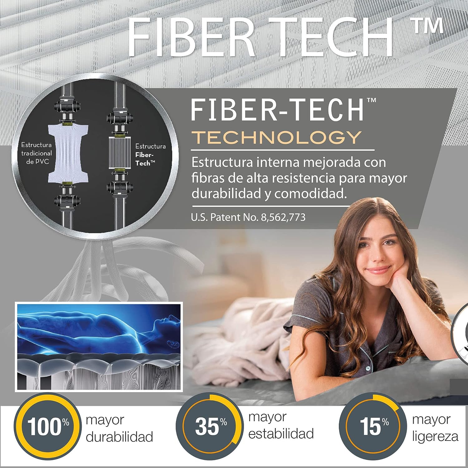 Διπλό Φουσκωτό Κρεβάτι Fiber Tech Intex 191x137cm - Στρώμα Ύπνου Σκηνής Camping Μπλε Διπλό Φουσκωτό Κρεβάτι Fiber Tech Intex 191x137cm - Στρώμα Ύπνου Σκηνής Camping Μπλε