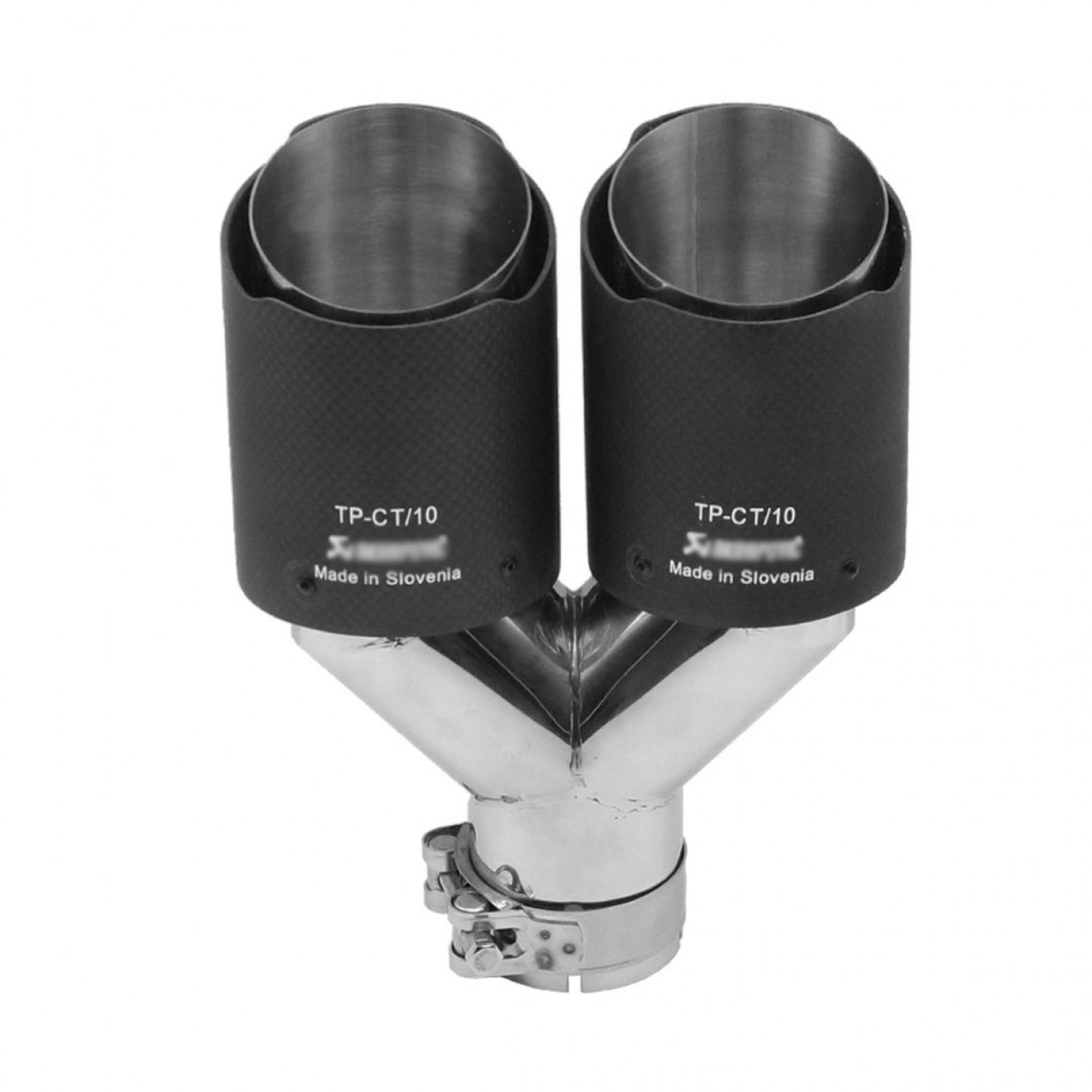 Διπλό Τελικό - Μπούκα Εξάτμισης Αυτοκινήτου από Ατσάλι Universal Τύπου Akrapovic 60-63mm Μαύρο Διπλό Τελικό - Μπούκα Εξάτμισης Αυτοκινήτου από Ατσάλι Universal Τύπου Akrapovic 60-63mm Μαύρο