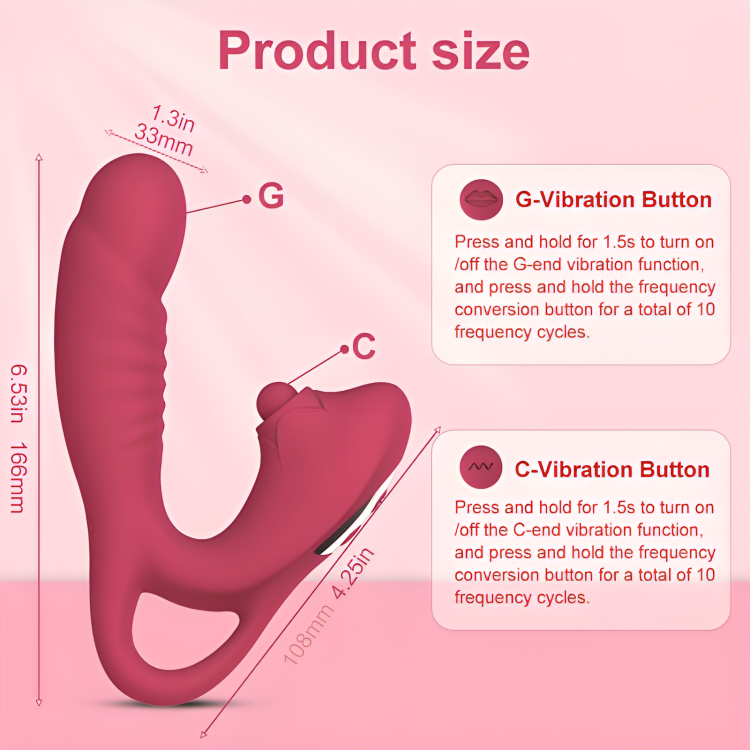 Διπλός Δονητής για Κολπική & Κλειτοριδική Διέγερση με Δονούμενη Μπάλα - 10 Προγράμματα Δόνησης - Επαναφορτιζόμενος με USB Διπλός Δονητής για Κολπική & Κλειτοριδική Διέγερση με Δονούμενη Μπάλα - 10 Προγράμματα Δόνησης - Επαναφορτιζόμενος με USB