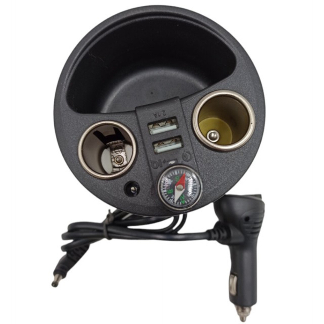 Διπλός Φορτιστής Αυτοκινήτου 120W 12/24v με 2 θύρες USB και Πυξίδα - Andowl Διπλός Φορτιστής Αυτοκινήτου 120W 12/24v με 2 θύρες USB και Πυξίδα - Andowl