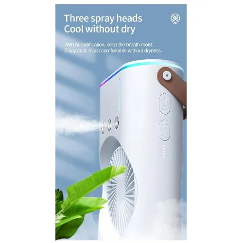 Διπλός USB Ανεμιστήρας με Υδρονέφωση, RGB Φωτισμό & Τηλεχειριστήριο - Arrango Διπλός USB Ανεμιστήρας με Υδρονέφωση, RGB Φωτισμό & Τηλεχειριστήριο - Arrango