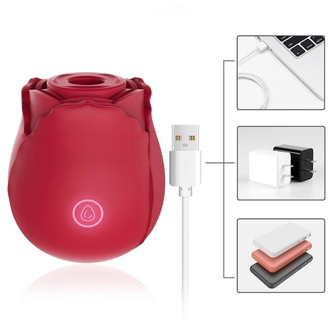 Επαναφορτιζόμενος USB Αδιάβροχος Δονητής Τριαντάφυλλο Στοματικού Αυνανισμού με Γλώσσα για Μασάζ Κλειτορίδας & Θηλών Επαναφορτιζόμενος USB Αδιάβροχος Δονητής Τριαντάφυλλο Στοματικού Αυνανισμού με Γλώσσα για Μασάζ Κλειτορίδας & Θηλών