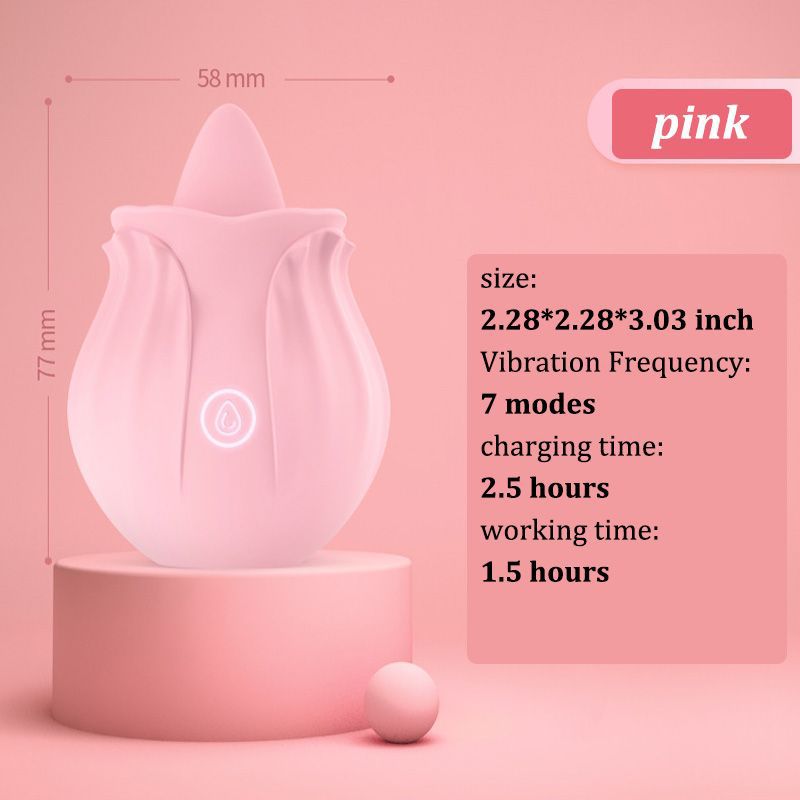 Δονητής “Rose” με Γλώσσα για Μασάζ Κλειτορίδας και Θηλών - New Pumpkin Tongue Licking Female Rose Sucking Vibrator Δονητής “Rose” με Γλώσσα για Μασάζ Κλειτορίδας και Θηλών - New Pumpkin Tongue Licking Female Rose Sucking Vibrator