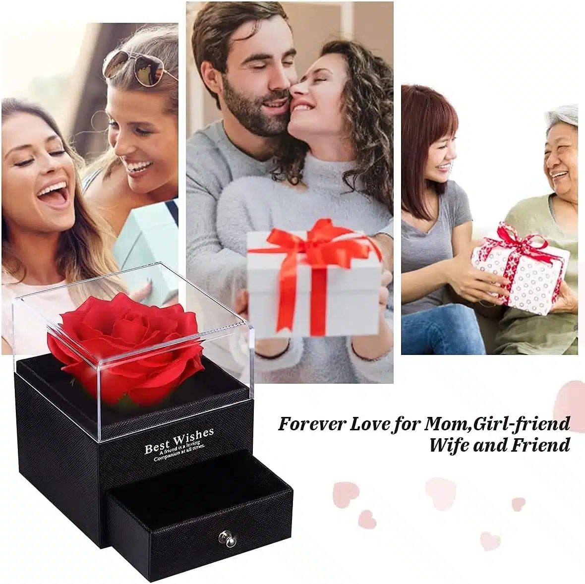 Δώρο Αγίου Βαλεντίνου Κόκκινο Τριαντάφυλλο σε Κουτί Δώρου με Συρτάρι για Κόσμημα και Τσαντάκι 10.5x9x9εκ. Δώρο Αγίου Βαλεντίνου Κόκκινο Τριαντάφυλλο σε Κουτί Δώρου με Συρτάρι για Κόσμημα και Τσαντάκι 10.5x9x9εκ.