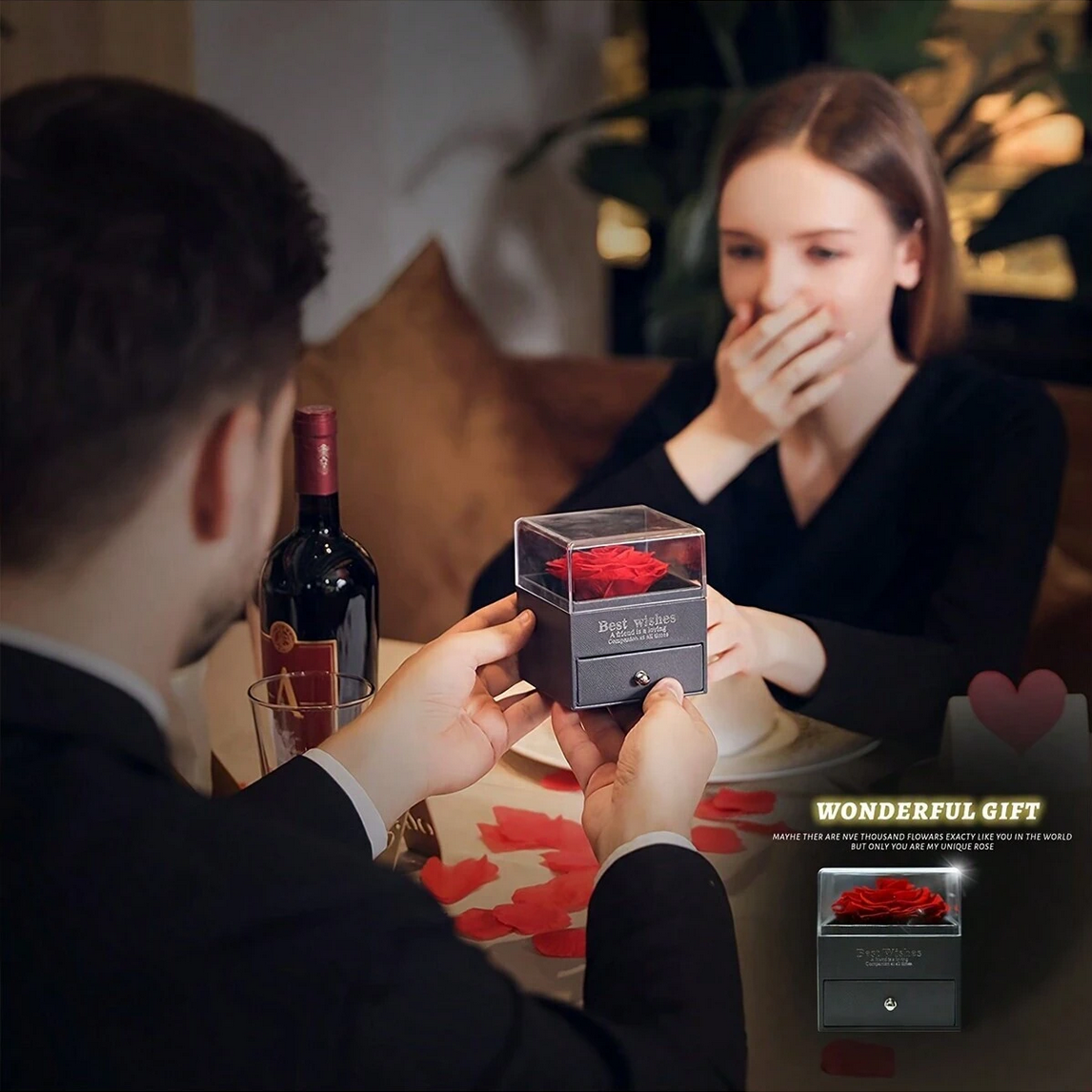 Δώρο Αγίου Βαλεντίνου Κόκκινο Τριαντάφυλλο σε Κουτί Δώρου με Συρτάρι για Κόσμημα και Τσαντάκι 10.5x9x9εκ. Δώρο Αγίου Βαλεντίνου Κόκκινο Τριαντάφυλλο σε Κουτί Δώρου με Συρτάρι για Κόσμημα και Τσαντάκι 10.5x9x9εκ.