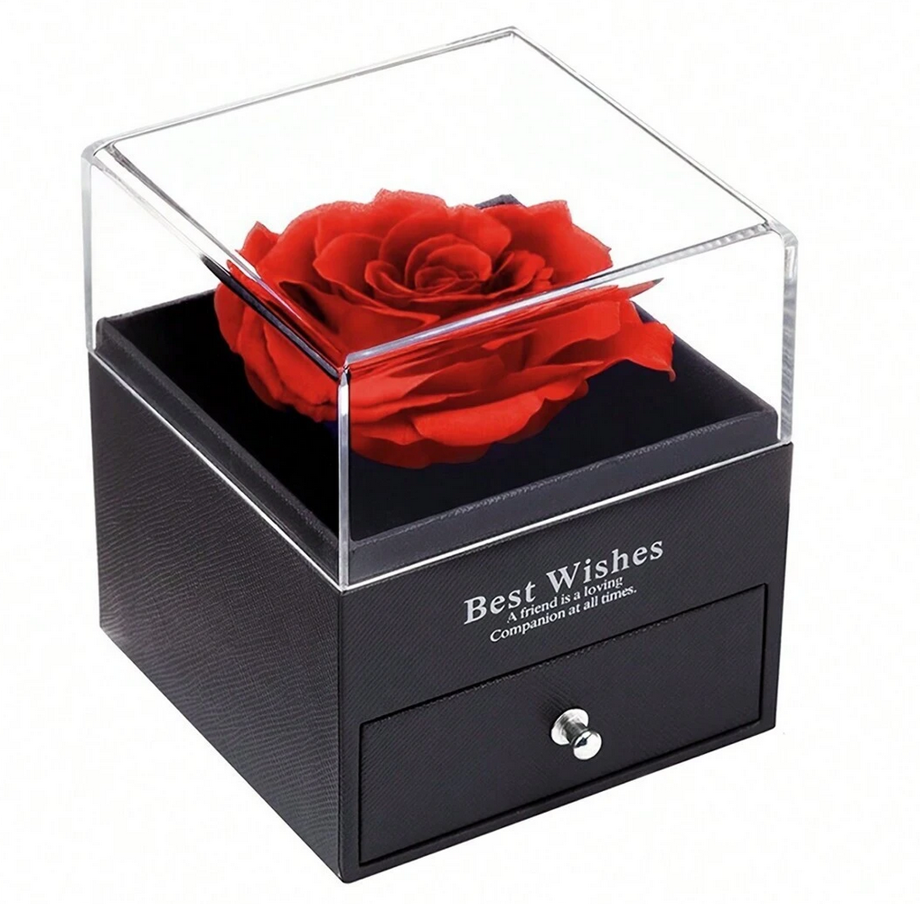 Δώρο Αγίου Βαλεντίνου Κόκκινο Τριαντάφυλλο σε Κουτί Δώρου με Συρτάρι για Κόσμημα και Τσαντάκι 10.5x9x9εκ. Δώρο Αγίου Βαλεντίνου Κόκκινο Τριαντάφυλλο σε Κουτί Δώρου με Συρτάρι για Κόσμημα και Τσαντάκι 10.5x9x9εκ.