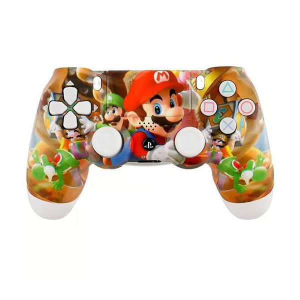 Doubleshock Super Mario Ασύρματο Gamepad Χειριστήριο Παιχνιδιών για PS4 με Αισθητήρες Κίνησης Doubleshock Super Mario Ασύρματο Gamepad Χειριστήριο Παιχνιδιών για PS4 με Αισθητήρες Κίνησης