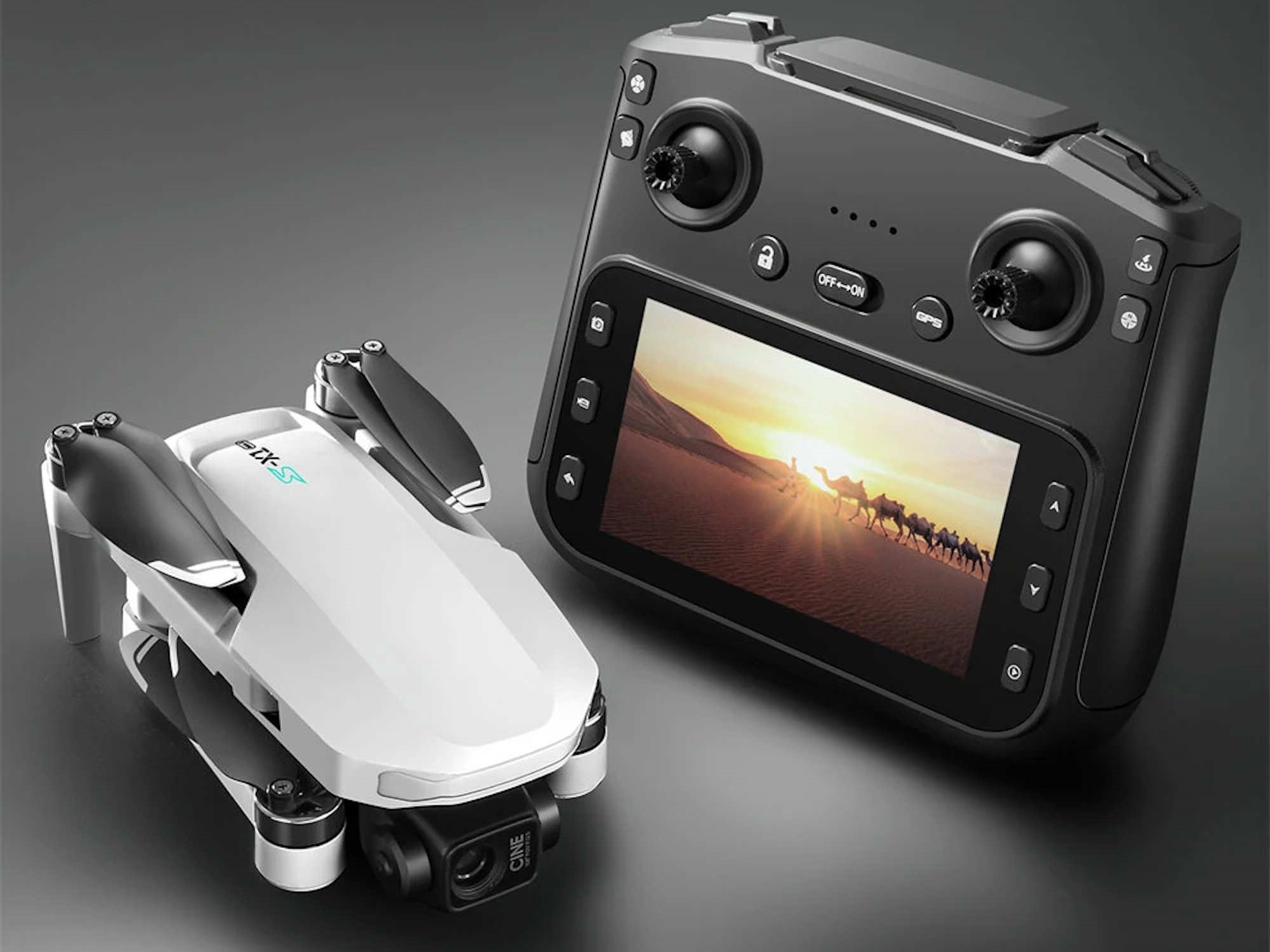 Drone Με GPS Και Διπλή Κάμερα 4K Με Τηλεχειριστήριο Και Τσάντα Μεταφοράς Drone Με GPS Και Διπλή Κάμερα 4K Με Τηλεχειριστήριο Και Τσάντα Μεταφοράς