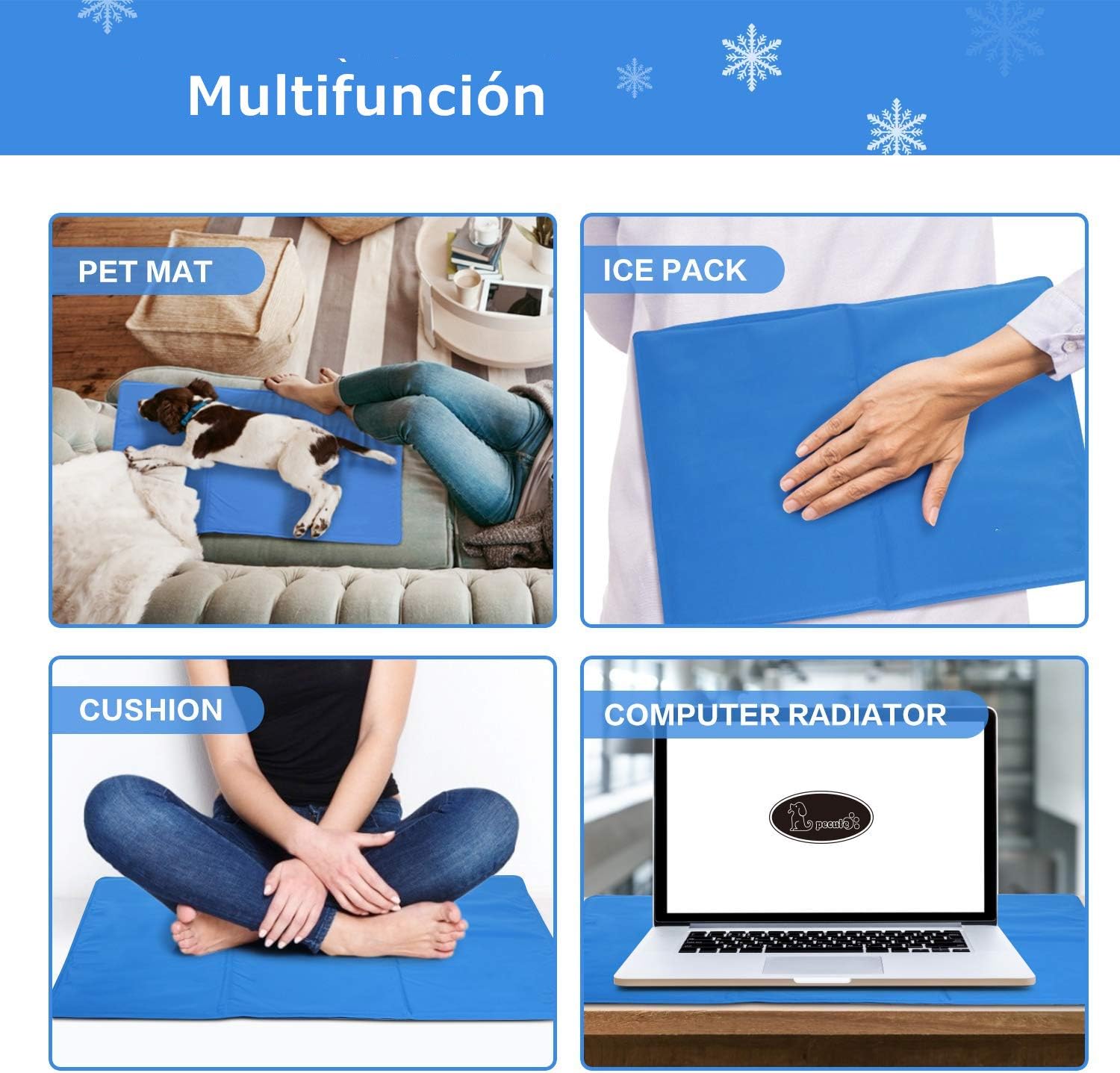 Δροσιστικό Στρωματάκι Κατοικιδίου Διπλής Όψης με Τζελ – 65x50εκ Δροσιστικό Στρωματάκι Κατοικιδίου Διπλής Όψης με Τζελ – 65x50εκ