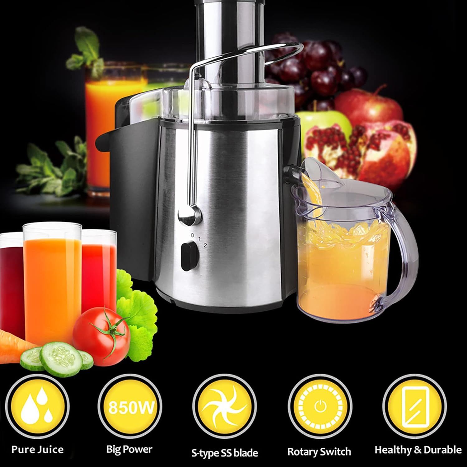 DSP Αποχυμωτής - Στίφτης 850W 2Lt DSP Αποχυμωτής - Στίφτης 850W 2Lt