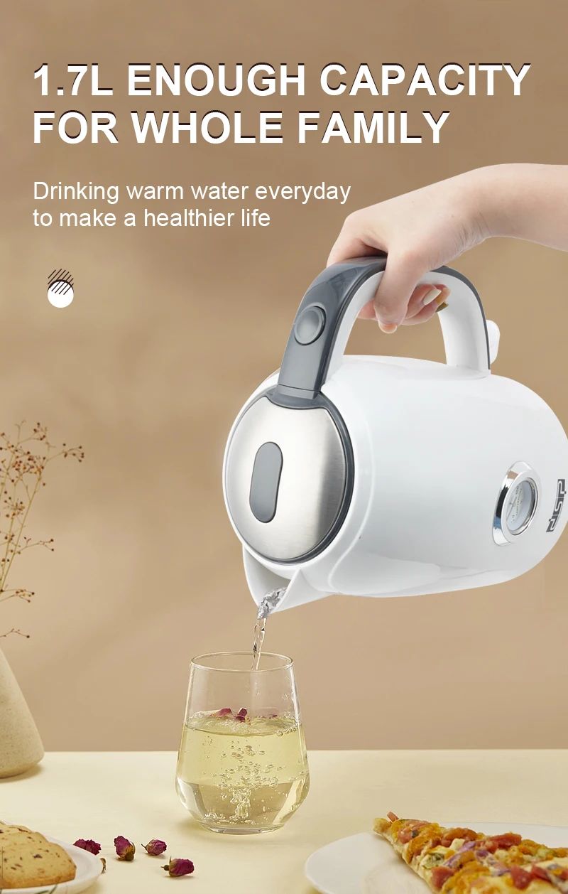 DSP Ηλεκτρικός Λευκός Κεραμικός Βραστήρας 2200W 1.7L DSP Ηλεκτρικός Λευκός Κεραμικός Βραστήρας 2200W 1.7L