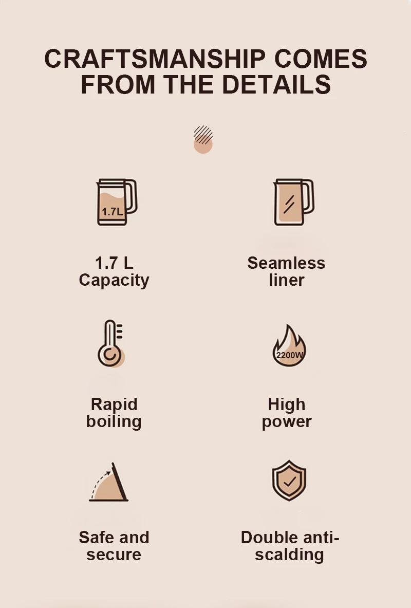 DSP Ηλεκτρικός Λευκός Κεραμικός Βραστήρας 2200W 1.7L DSP Ηλεκτρικός Λευκός Κεραμικός Βραστήρας 2200W 1.7L