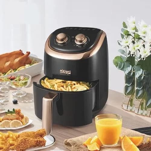 DSP Iσχυρή Φριτέζα Αέρος 1200W με Αποσπώμενο Κάδο 3.5lt και Ρυθμιζόμενο Θερμοστάτη - Air Fryer Μαύρη DSP Iσχυρή Φριτέζα Αέρος 1200W με Αποσπώμενο Κάδο 3.5lt και Ρυθμιζόμενο Θερμοστάτη - Air Fryer Μαύρη