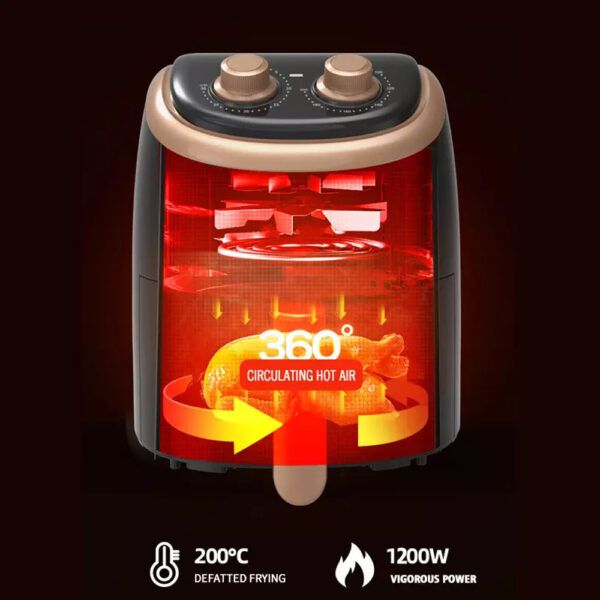 DSP Iσχυρή Φριτέζα Αέρος 1200W με Αποσπώμενο Κάδο 3.5lt και Ρυθμιζόμενο Θερμοστάτη - Air Fryer Μαύρη DSP Iσχυρή Φριτέζα Αέρος 1200W με Αποσπώμενο Κάδο 3.5lt και Ρυθμιζόμενο Θερμοστάτη - Air Fryer Μαύρη