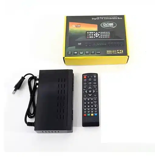 DVB-T2 Τηλεοπτικός Αποκωδικοποιητής με HDMI, USB, Dolby & Υποστήριξη 4K – Με Τηλεχειριστήριο & YouTube DVB-T2 Τηλεοπτικός Αποκωδικοποιητής με HDMI, USB, Dolby & Υποστήριξη 4K – Με Τηλεχειριστήριο & YouTube