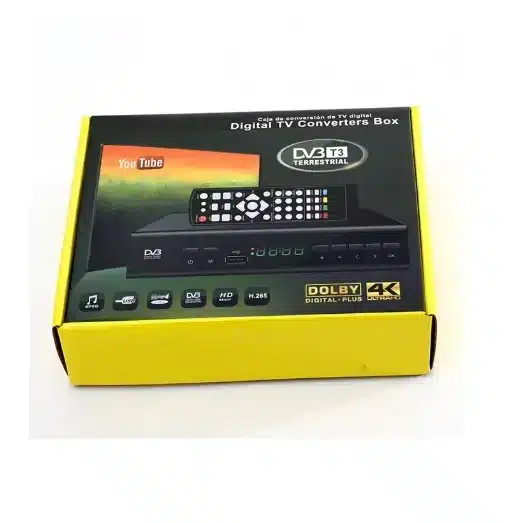 DVB-T2 Τηλεοπτικός Αποκωδικοποιητής με HDMI, USB, Dolby & Υποστήριξη 4K – Με Τηλεχειριστήριο & YouTube DVB-T2 Τηλεοπτικός Αποκωδικοποιητής με HDMI, USB, Dolby & Υποστήριξη 4K – Με Τηλεχειριστήριο & YouTube