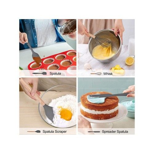 Eco-Friendly Σετ Εργαλείων Μαγειρικής από Σιλικόνη 12τμχ - Μαύρο Eco-Friendly Σετ Εργαλείων Μαγειρικής από Σιλικόνη 12τμχ - Μαύρο