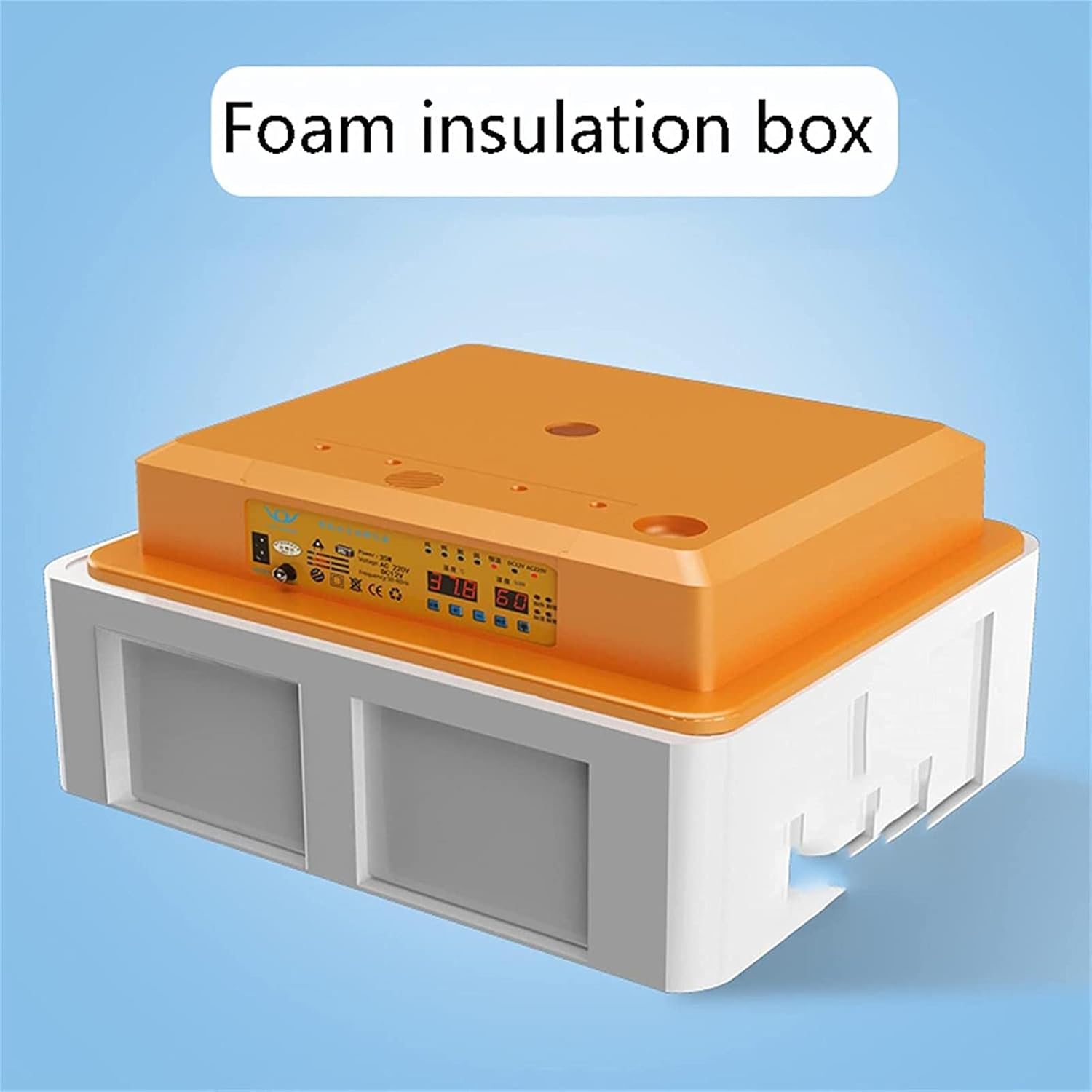 Εκκολαπτική Μηχανή - Κλωσσομηχανη 36 Αυγών με Θερμοστάτη, Ρύθμιση Υγρασίας και Ανεμιστήρα Εκκολαπτική Μηχανή - Κλωσσομηχανη 36 Αυγών με Θερμοστάτη, Ρύθμιση Υγρασίας και Ανεμιστήρα