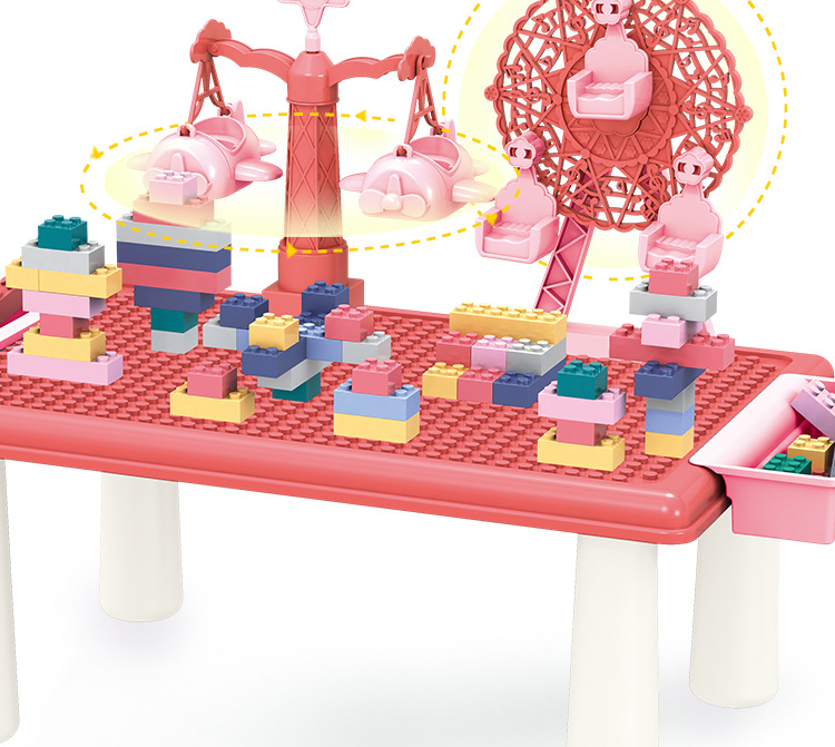 Εκπαιδευτικό Επιτραπέζιο Παιχνίδι Κατασκευής Λούνα Παρκ με Τουβλάκια 69τεμ & Τραπεζάκι Εκπαιδευτικό Επιτραπέζιο Παιχνίδι Κατασκευής Λούνα Παρκ με Τουβλάκια 69τεμ & Τραπεζάκι