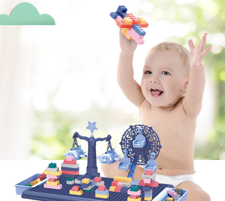 Εκπαιδευτικό Επιτραπέζιο Παιχνίδι Κατασκευής Λούνα Παρκ με Τουβλάκια 69τεμ & Τραπεζάκι Εκπαιδευτικό Επιτραπέζιο Παιχνίδι Κατασκευής Λούνα Παρκ με Τουβλάκια 69τεμ & Τραπεζάκι