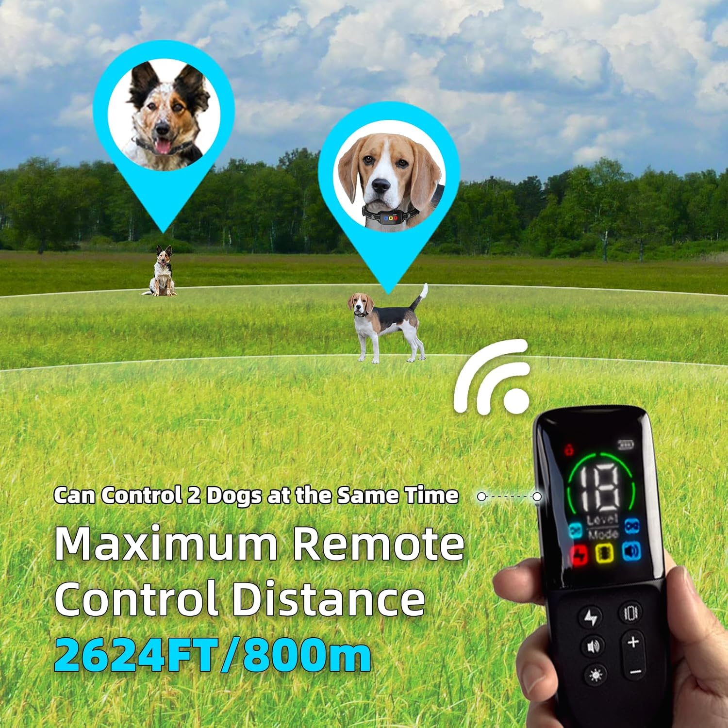 Εκπαιδευτικό Κολάρο Σκύλου με Τηλεχειριστήριο - Συσκευή Εκπαίδευσης για Σκύλους Ρυθμιζόμενο Αδιάβροχο Μαύρο - Eμβέλεια έως 800 μέτρα Εκπαιδευτικό Κολάρο Σκύλου με Τηλεχειριστήριο - Συσκευή Εκπαίδευσης για Σκύλους Ρυθμιζόμενο Αδιάβροχο Μαύρο - Eμβέλεια έως 800 μέτρα