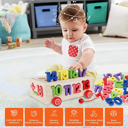 Εκπαιδευτικό Ξύλινο Παιχνίδι Αριθμών για 3+ ετών με Πολύχρωμους Αριθμούς Εκπαιδευτικό Ξύλινο Παιχνίδι Αριθμών για 3+ ετών με Πολύχρωμους Αριθμούς