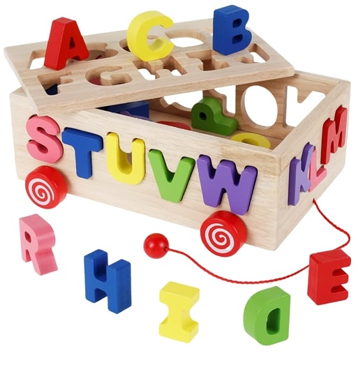 Εκπαιδευτικό Ξύλινο Παιχνίδι Αριθμών για 3+ ετών με Πολύχρωμα Γράμματα Εκπαιδευτικό Ξύλινο Παιχνίδι Αριθμών για 3+ ετών με Πολύχρωμα Γράμματα