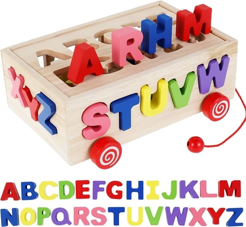 Εκπαιδευτικό Ξύλινο Παιχνίδι Αριθμών για 3+ ετών με Πολύχρωμα Γράμματα Εκπαιδευτικό Ξύλινο Παιχνίδι Αριθμών για 3+ ετών με Πολύχρωμα Γράμματα
