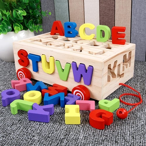 Εκπαιδευτικό Ξύλινο Παιχνίδι Αριθμών για 3+ ετών με Πολύχρωμα Γράμματα Εκπαιδευτικό Ξύλινο Παιχνίδι Αριθμών για 3+ ετών με Πολύχρωμα Γράμματα