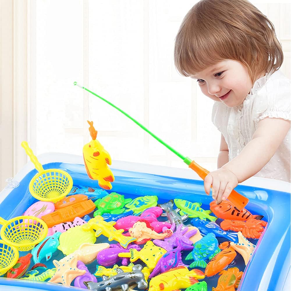 Εκπαιδευτικό Μαγνητικό Παιχνίδι Ψαρέματος με Καλάμια, Απόχες & Πισίνα για Ηλικίες 3+ Ετών Εκπαιδευτικό Μαγνητικό Παιχνίδι Ψαρέματος με Καλάμια, Απόχες & Πισίνα για Ηλικίες 3+ Ετών