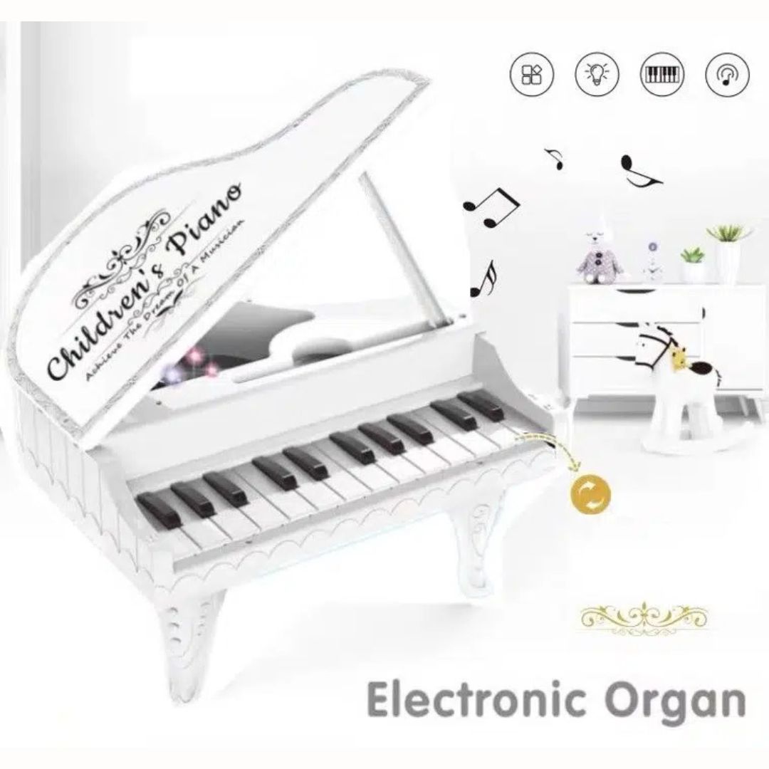 Εκπαιδευτικό Μουσικό Παιχνίδι Πιάνο με 13 Μουσικά Προγράμματα και Πολύχρωμο Φωτισμό Εκπαιδευτικό Μουσικό Παιχνίδι Πιάνο με 13 Μουσικά Προγράμματα και Πολύχρωμο Φωτισμό