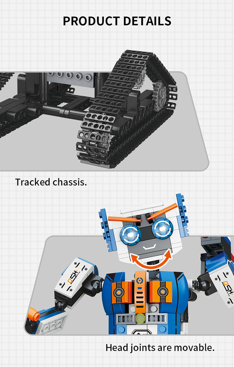 Εκπαιδευτικό Παιχνίδι Έξυπνο Συναρμολογούμενο Τηλεκατευθυνόμενο Ρομπότ Εκπαιδευτικό Παιχνίδι Έξυπνο Συναρμολογούμενο Τηλεκατευθυνόμενο Ρομπότ