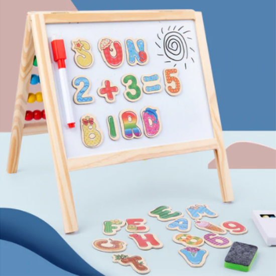 Εκπαιδευτικός Αναδιπλώμενος Ξύλινος Παιδικός Μαγνητικός Πίνακας Ζωγραφικής - Άβακας 26,5 x 26cm - Magnetic Board Εκπαιδευτικός Αναδιπλώμενος Ξύλινος Παιδικός Μαγνητικός Πίνακας Ζωγραφικής - Άβακας 26,5 x 26cm - Magnetic Board