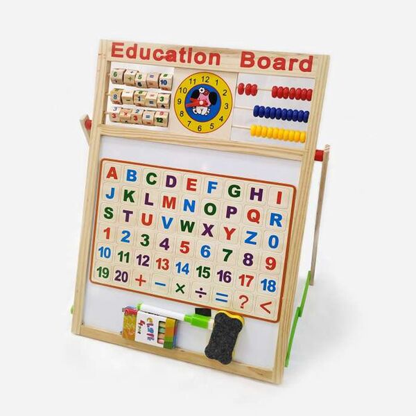 Εκπαιδευτικός Διπλός Ξύλινος Παιδικός Μαγνητικός Πίνακας & Μαυροπίνακας 44 x 32cm Ζωγραφικής Διπλής Όψης - Double Side Magnetic Board Εκπαιδευτικός Διπλός Ξύλινος Παιδικός Μαγνητικός Πίνακας & Μαυροπίνακας 44 x 32cm Ζωγραφικής Διπλής Όψης - Double Side Magnetic Board