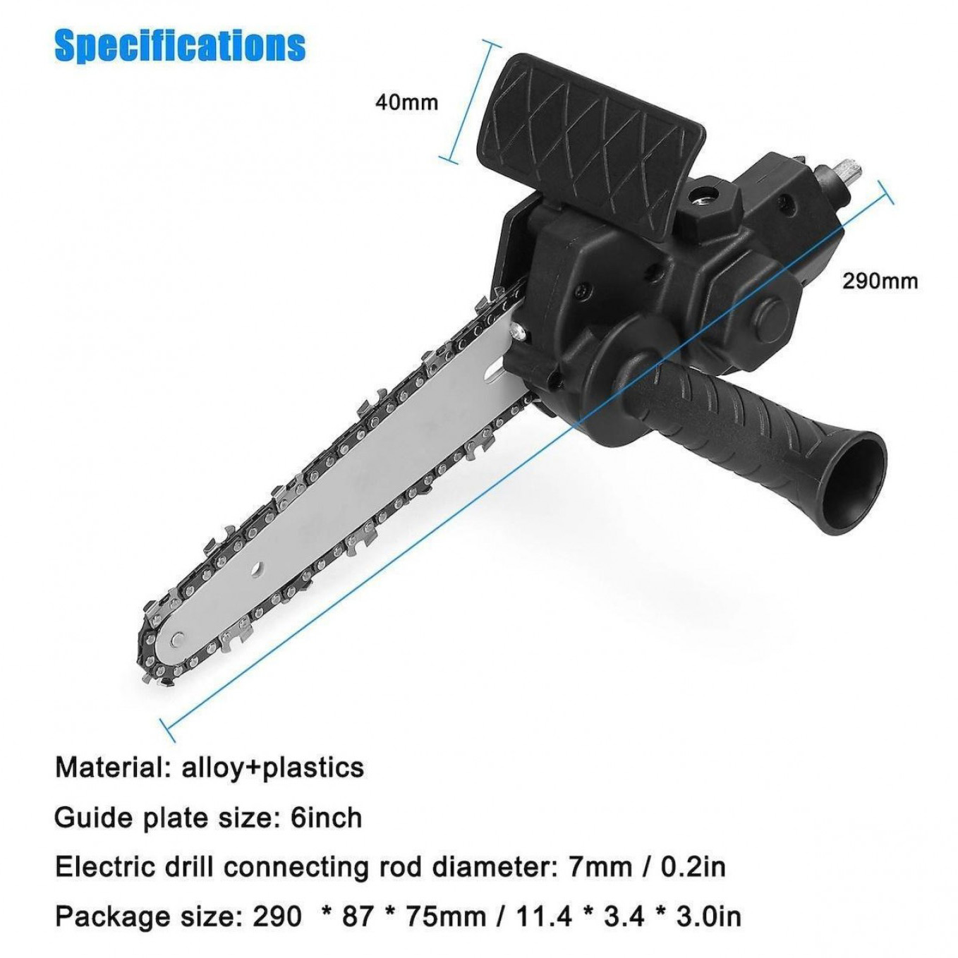 Εξάρτημα Δράπανου Αλυσοπρίονο με Λάμα 15cm Εξάρτημα Δράπανου Αλυσοπρίονο με Λάμα 15cm
