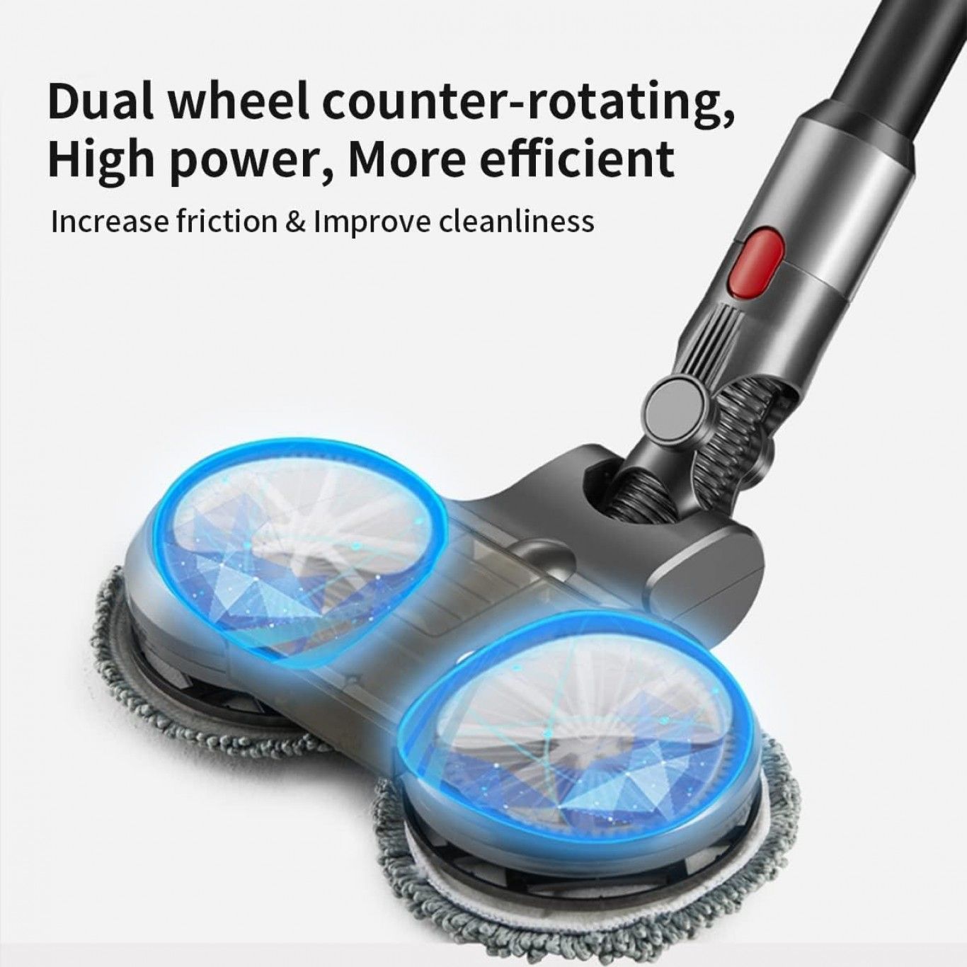 Εξάρτημα Σφουγγαρίστρας για Ηλεκτρική Σκούπα Dyson V7 V8 V10 V11 με 2 Περιστρεφόμενες Κεφαλές και 4 Πανάκια Εξάρτημα Σφουγγαρίστρας για Ηλεκτρική Σκούπα Dyson V7 V8 V10 V11 με 2 Περιστρεφόμενες Κεφαλές και 4 Πανάκια