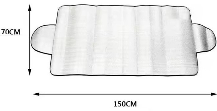 Ηλιοπροστασία Αυτοκινήτου Universal 150x70cm – Ασημί με EPE Foam Ηλιοπροστασία Αυτοκινήτου Universal 150x70cm – Ασημί με EPE Foam
