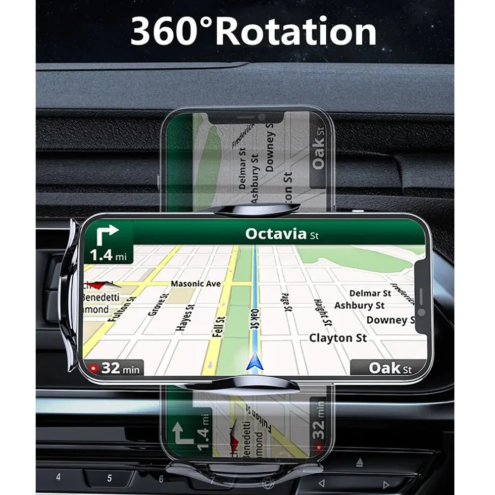 Έξυπνη Αυτόματη Βάση Κινητού Αυτοκινήτου με Αισθητήρα Αφής, Ασύρματη Φόρτιση & Ρυθμιζόμενα Άγκιστρα Έξυπνη Αυτόματη Βάση Κινητού Αυτοκινήτου με Αισθητήρα Αφής, Ασύρματη Φόρτιση & Ρυθμιζόμενα Άγκιστρα