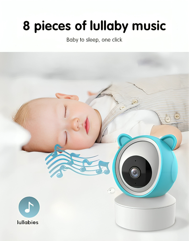 Έξυπνη WiFi Κάμερα Παρακολούθησης Μωρού με Οθόνη 5 ιντσών 1080p - Με Ανίχνευση Κλάματος & Αμφίδρομη Επικοινωνία - Tuya Έξυπνη WiFi Κάμερα Παρακολούθησης Μωρού με Οθόνη 5 ιντσών 1080p - Με Ανίχνευση Κλάματος & Αμφίδρομη Επικοινωνία - Tuya