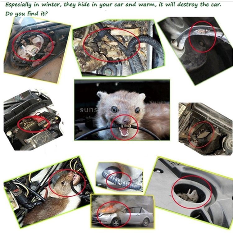 Έξυπνο Απωθητικό Τρωκτικών - Συσκευή Υπερήχων Απώθησης Ποντικιών Αυτοκινήτου 12V Έξυπνο Απωθητικό Τρωκτικών - Συσκευή Υπερήχων Απώθησης Ποντικιών Αυτοκινήτου 12V