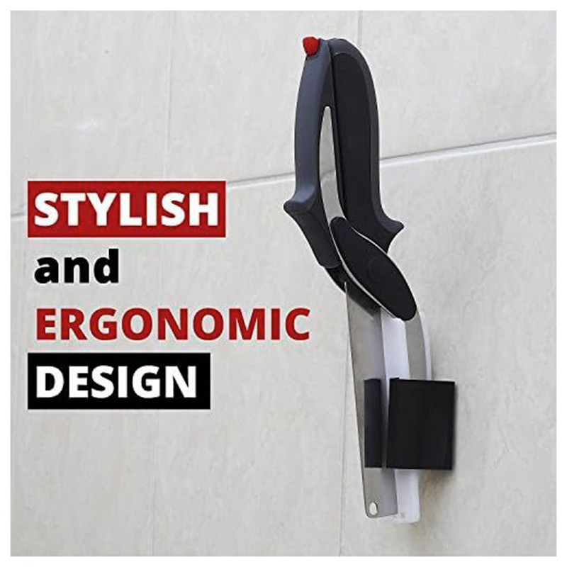 Έξυπνο Μαχαίρι Κόφτης 2 σε 1 με Ενσωματωμένη Σανίδα Κοπής Έξυπνο Μαχαίρι Κόφτης 2 σε 1 με Ενσωματωμένη Σανίδα Κοπής