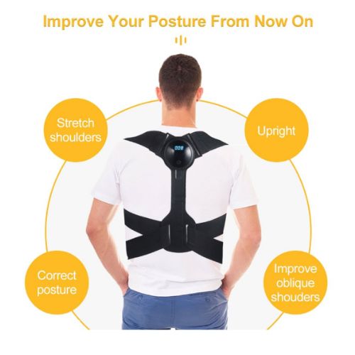 Ελαστική Ζώνη Υποστηρικτής Πλάτης Υψηλής Ποιότητας - Διόρθωση Στάσης Σώματος, Μέσης με Οθόνη LCD και Αισθητήρα Ελαστική Ζώνη Υποστηρικτής Πλάτης Υψηλής Ποιότητας - Διόρθωση Στάσης Σώματος, Μέσης με Οθόνη LCD και Αισθητήρα